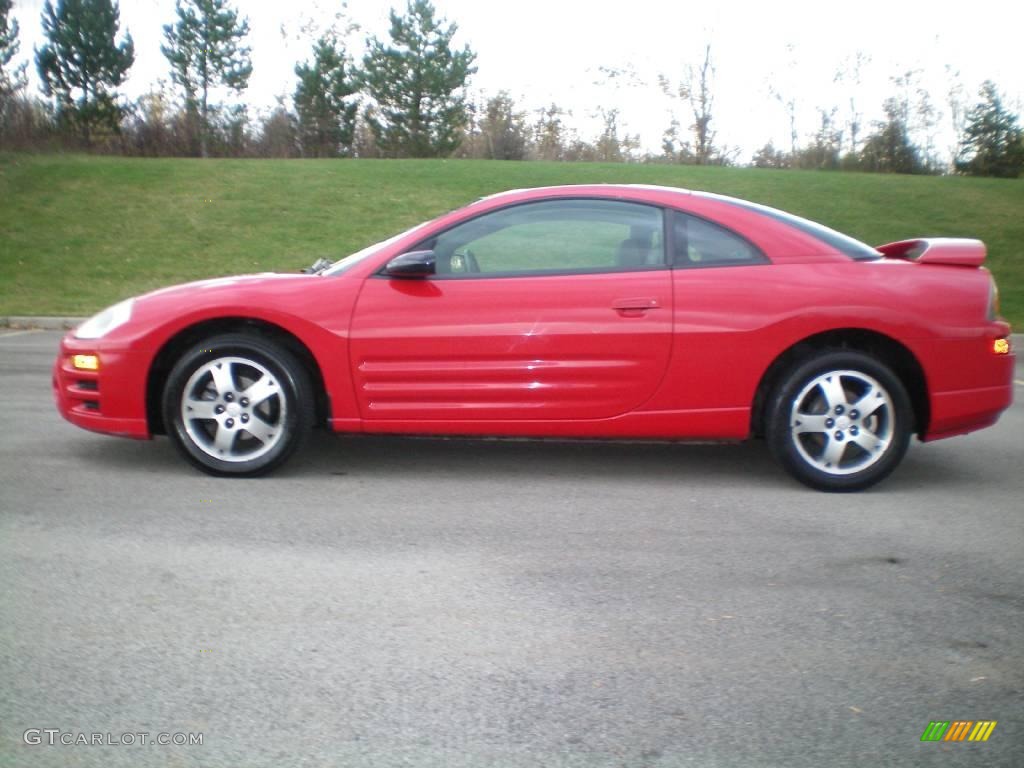 2003 Eclipse GS Coupe - Saronno Red / Sand Blast photo #2