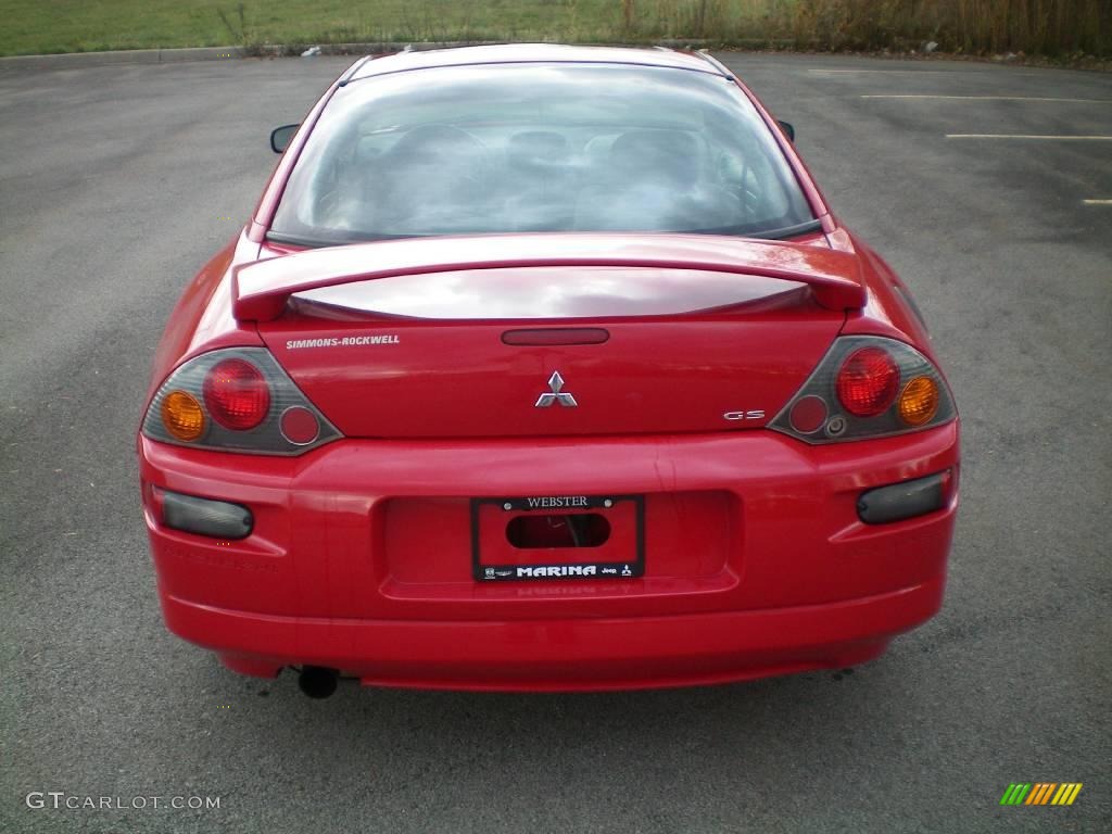 2003 Eclipse GS Coupe - Saronno Red / Sand Blast photo #4