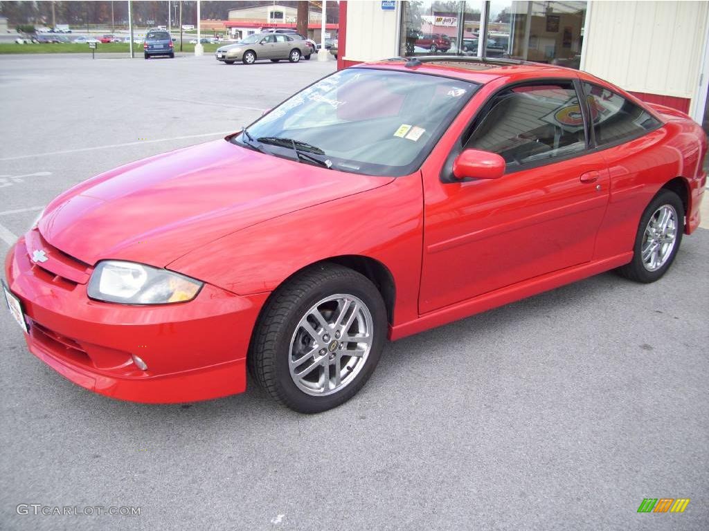 2003 Cavalier LS Sport Coupe - Victory Red / Graphite Gray photo #2