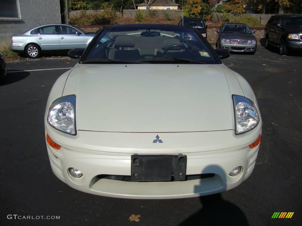 2005 Eclipse Spyder GT - Dover White Pearl / Sand Blast photo #3