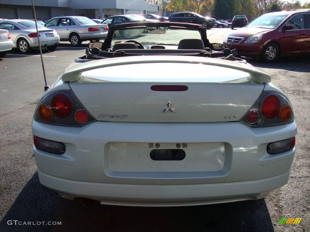 2005 Eclipse Spyder GT - Dover White Pearl / Sand Blast photo #8