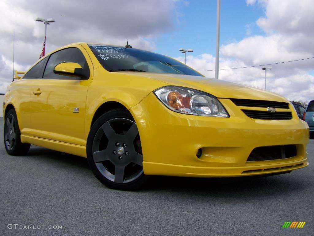 2005 Cobalt SS Supercharged Coupe - Rally Yellow / Ebony photo #1