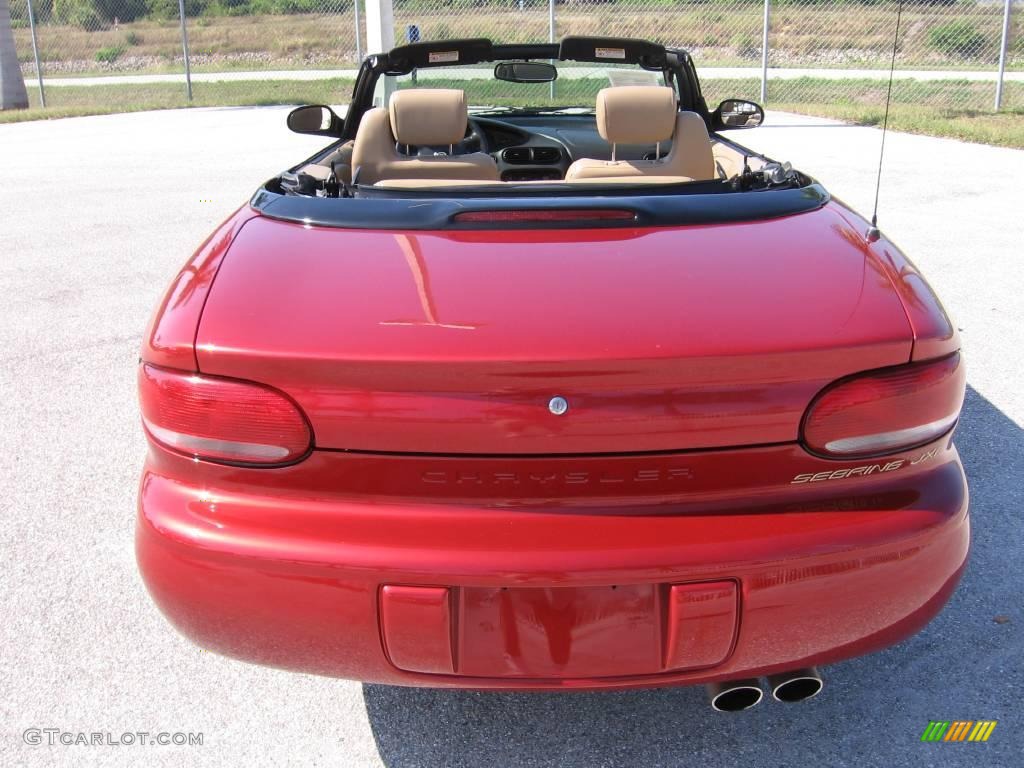 2000 Sebring JXi Convertible - Inferno Red Pearl / Camel photo #16
