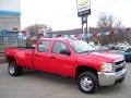Victory Red - Silverado 3500HD LS Crew Cab 4x4 Dually Photo No. 3