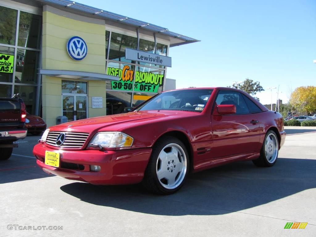 1997 SL 320 Roadster - Imperial Red / Black photo #1