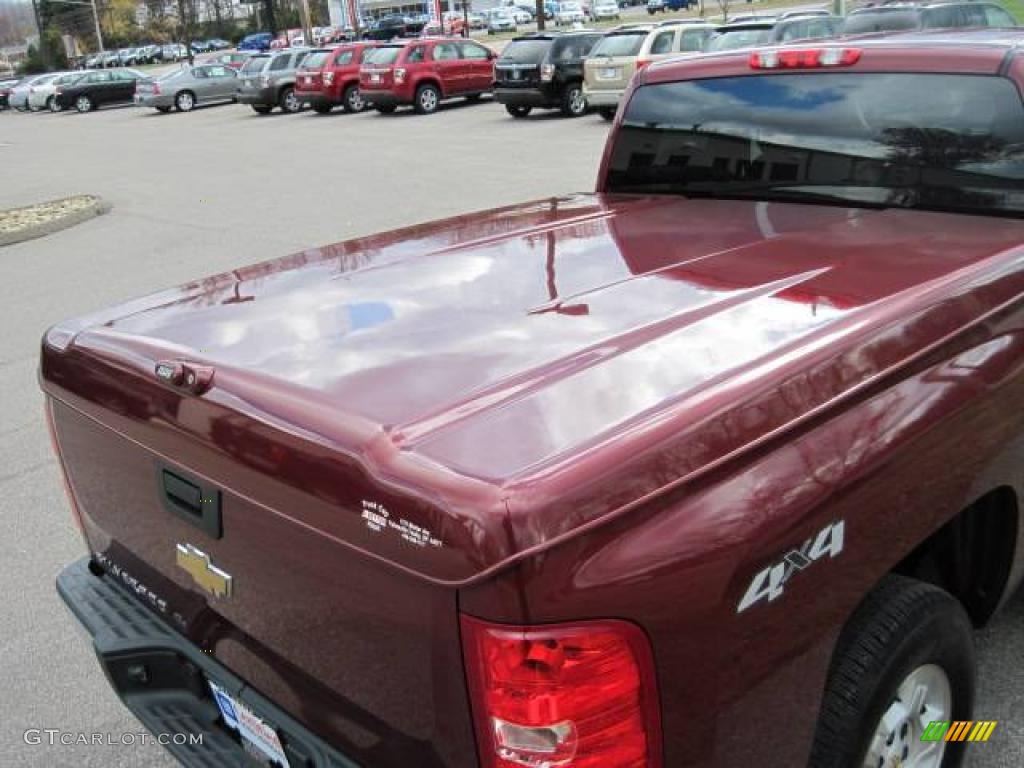 2008 Silverado 1500 LT Extended Cab 4x4 - Deep Ruby Metallic / Dark Titanium photo #31