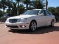 2009 Arctic White Mercedes-Benz E 550 Sedan  photo #1