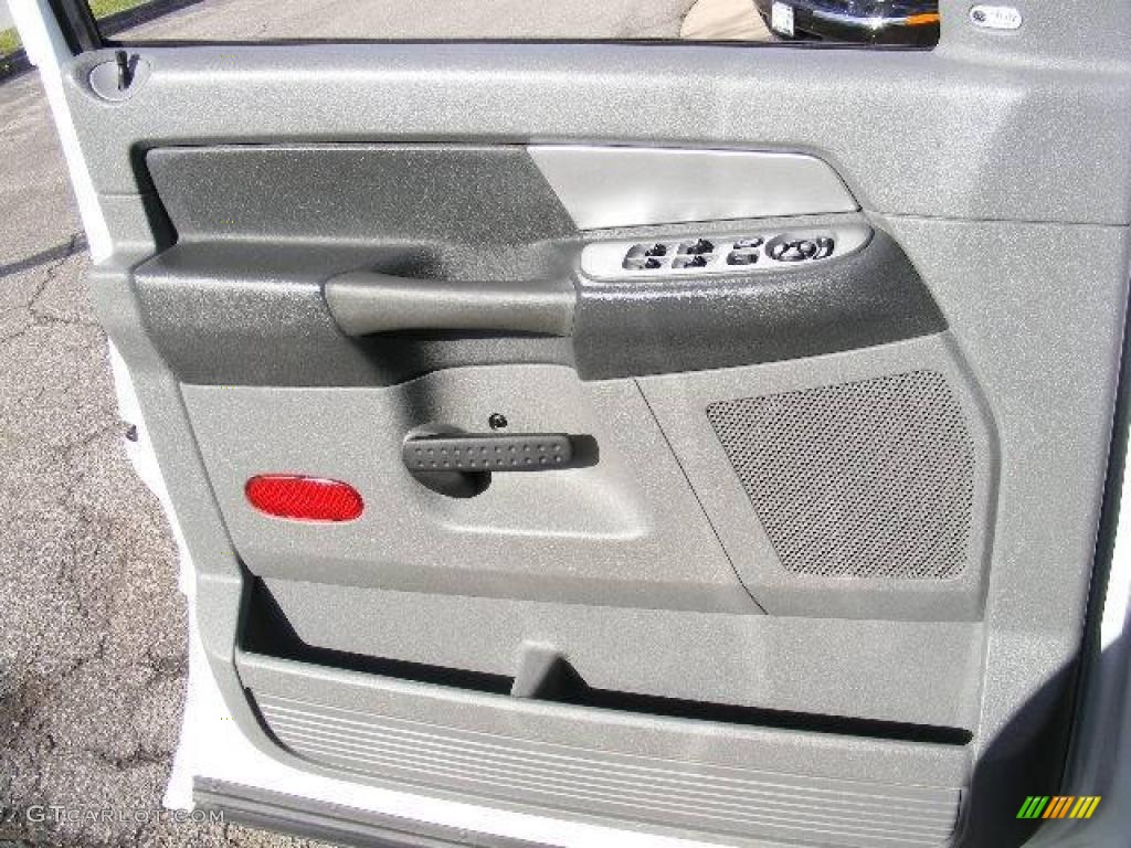 2008 Ram 3500 Big Horn Edition Quad Cab 4x4 - Bright White / Medium Slate Gray photo #24