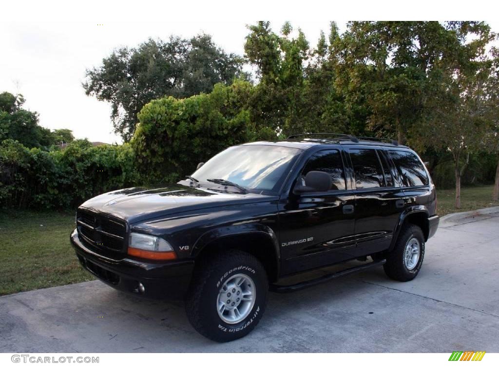 1999 Durango SLT 4x4 - Black / Mist Gray photo #2