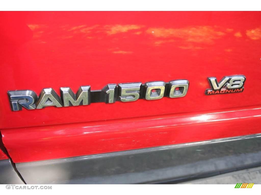 2001 Ram 1500 Sport Club Cab 4x4 - Flame Red / Agate photo #49