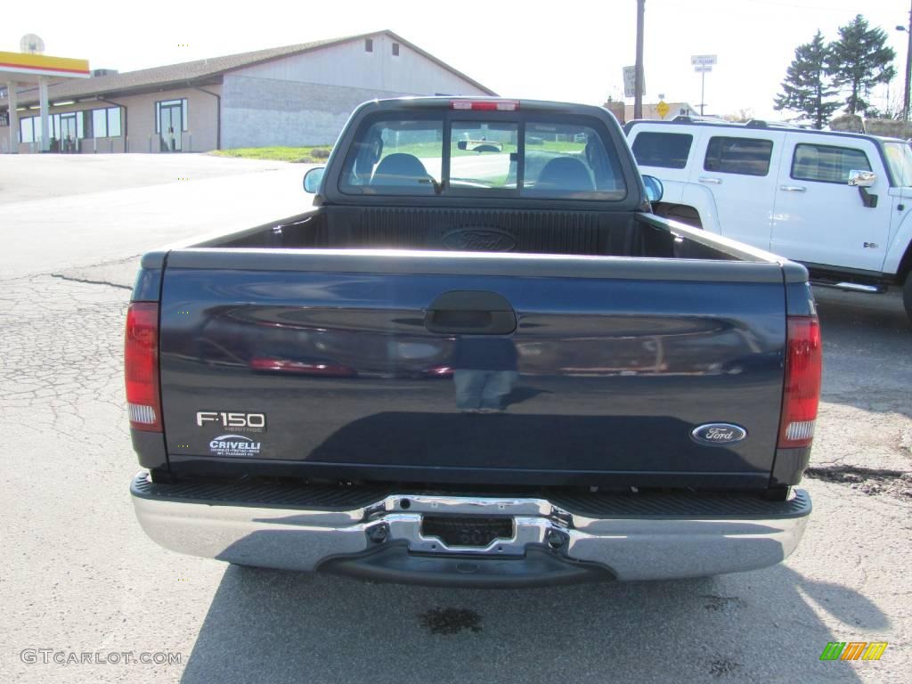 2004 F150 XL Heritage Regular Cab - True Blue Metallic / Heritage Graphite Grey photo #4