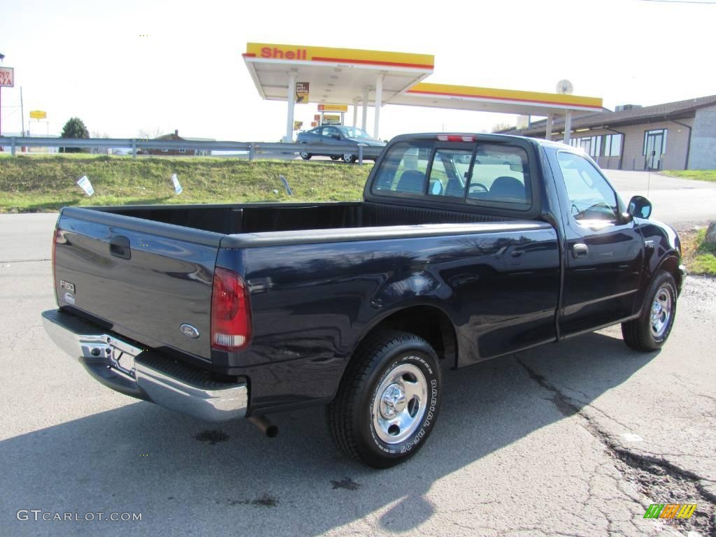 2004 F150 XL Heritage Regular Cab - True Blue Metallic / Heritage Graphite Grey photo #5