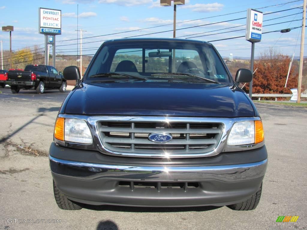 2004 F150 XL Heritage Regular Cab - True Blue Metallic / Heritage Graphite Grey photo #9