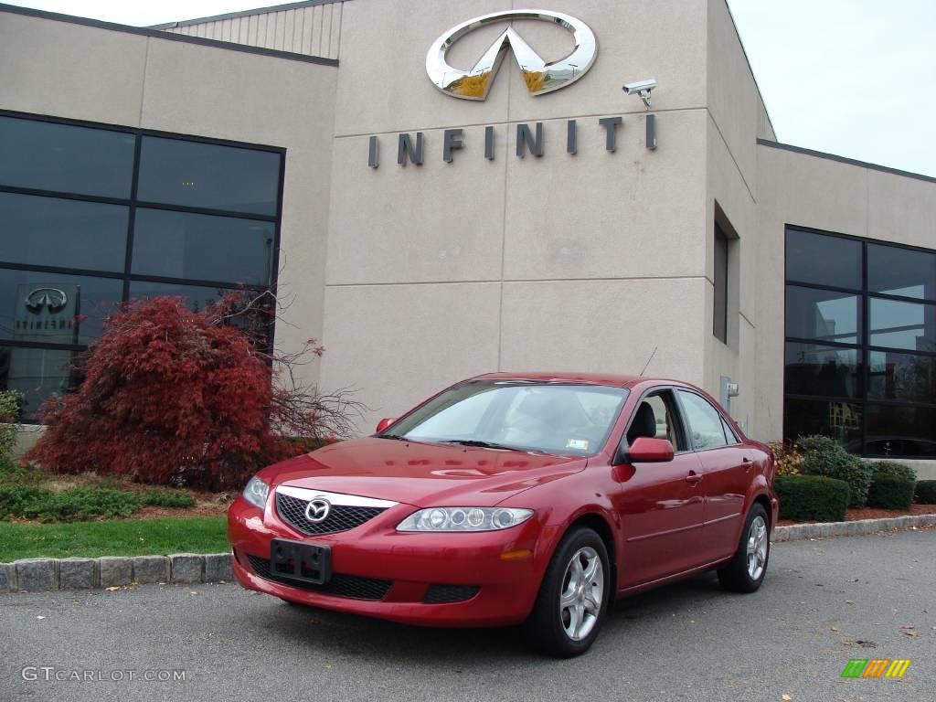 2005 MAZDA6 i Sport Sedan - Redfire Metallic / Beige photo #1