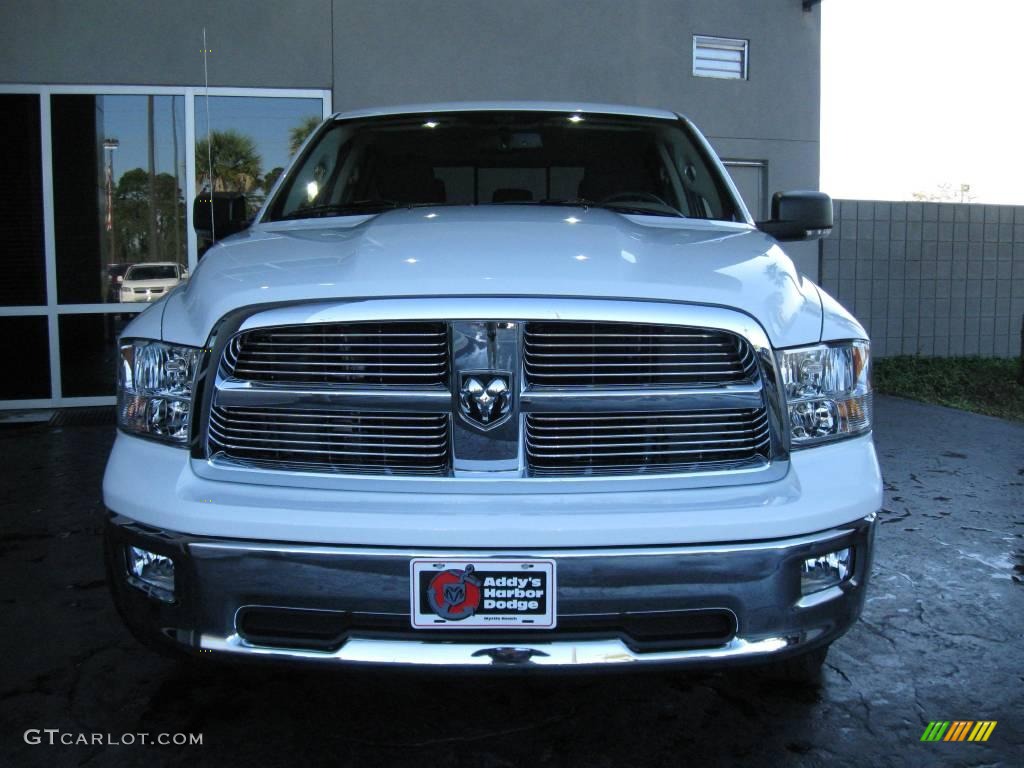 2010 Ram 1500 Big Horn Crew Cab - Stone White / Dark Slate Gray photo #2