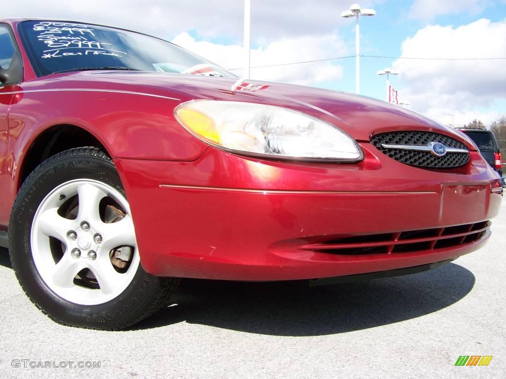 2000 Taurus SES - Toreador Red Metallic / Medium Graphite photo #2