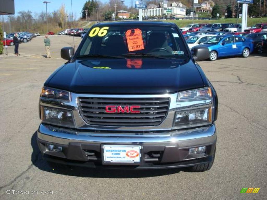 2006 Canyon SLE Regular Cab 4x4 - Onyx Black / Dark Pewter photo #10