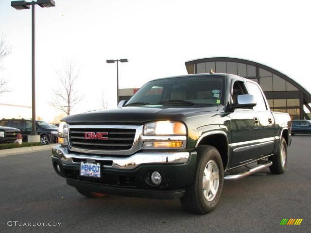 2006 Sierra 1500 SLT Crew Cab 4x4 - Polo Green Metallic / Neutral photo #2