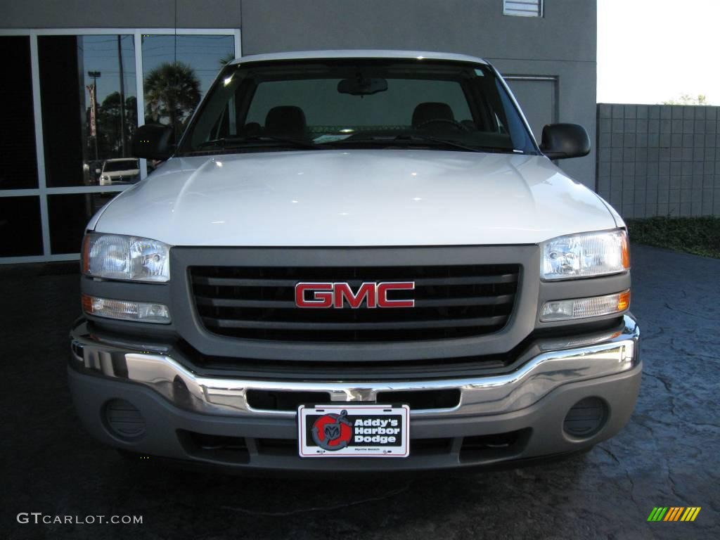 2006 Sierra 1500 Regular Cab - Summit White / Dark Pewter photo #4