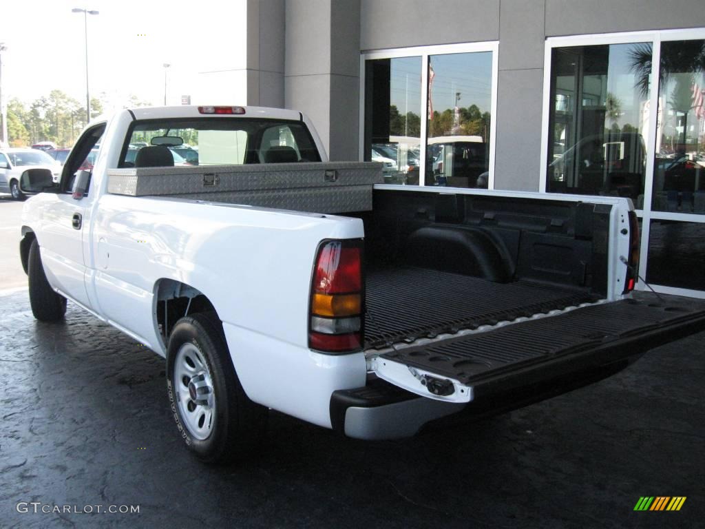 2006 Sierra 1500 Regular Cab - Summit White / Dark Pewter photo #10