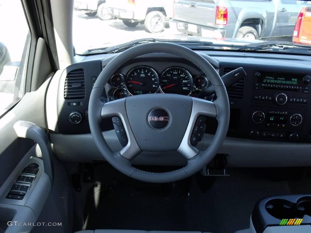 2009 Sierra 1500 SLE Crew Cab - Stealth Gray Metallic / Dark Titanium/Light Titanium photo #18