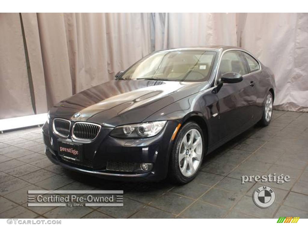 2007 3 Series 335i Coupe - Monaco Blue Metallic / Beige photo #1