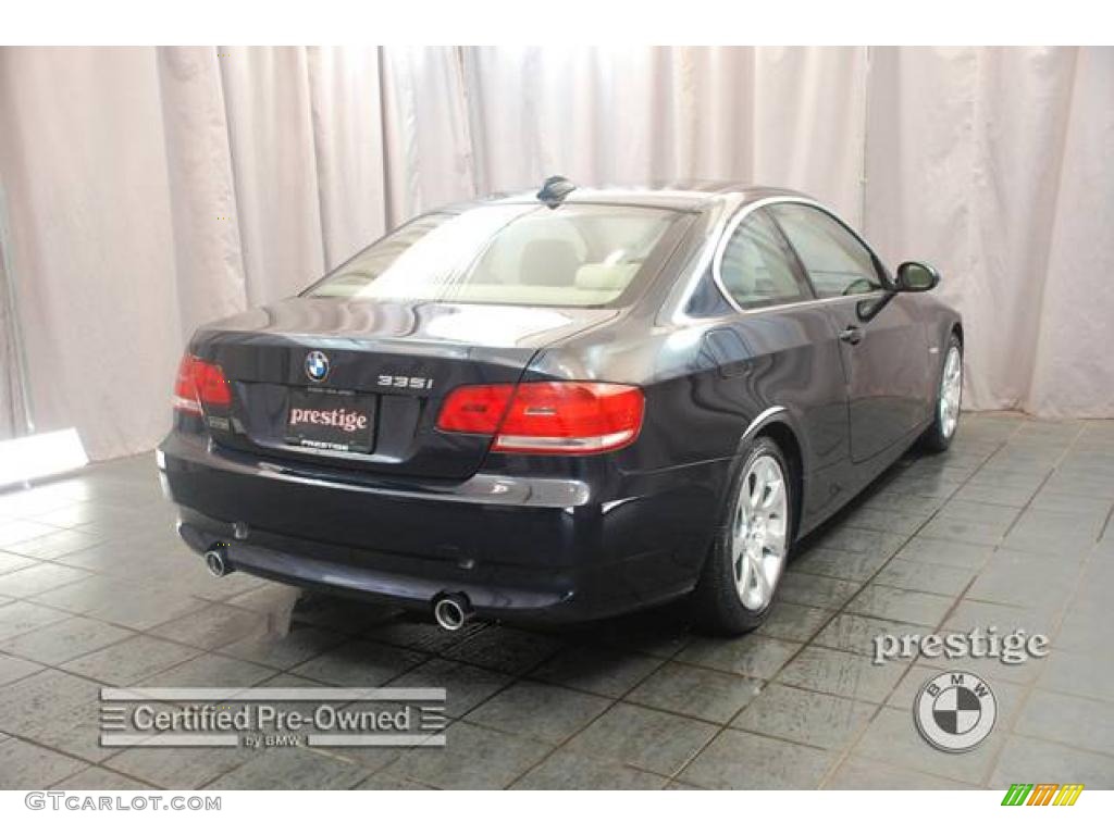 2007 3 Series 335i Coupe - Monaco Blue Metallic / Beige photo #2