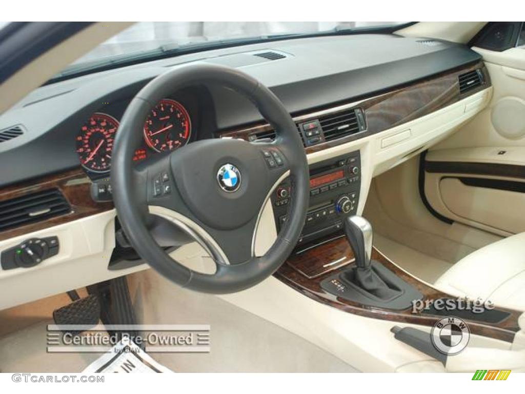 2007 3 Series 335i Coupe - Monaco Blue Metallic / Beige photo #4