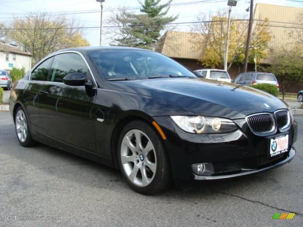 2007 3 Series 335i Coupe - Jet Black / Black photo #2