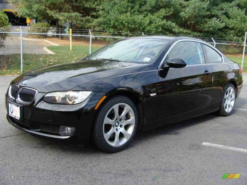 2007 3 Series 335i Coupe - Jet Black / Black photo #4