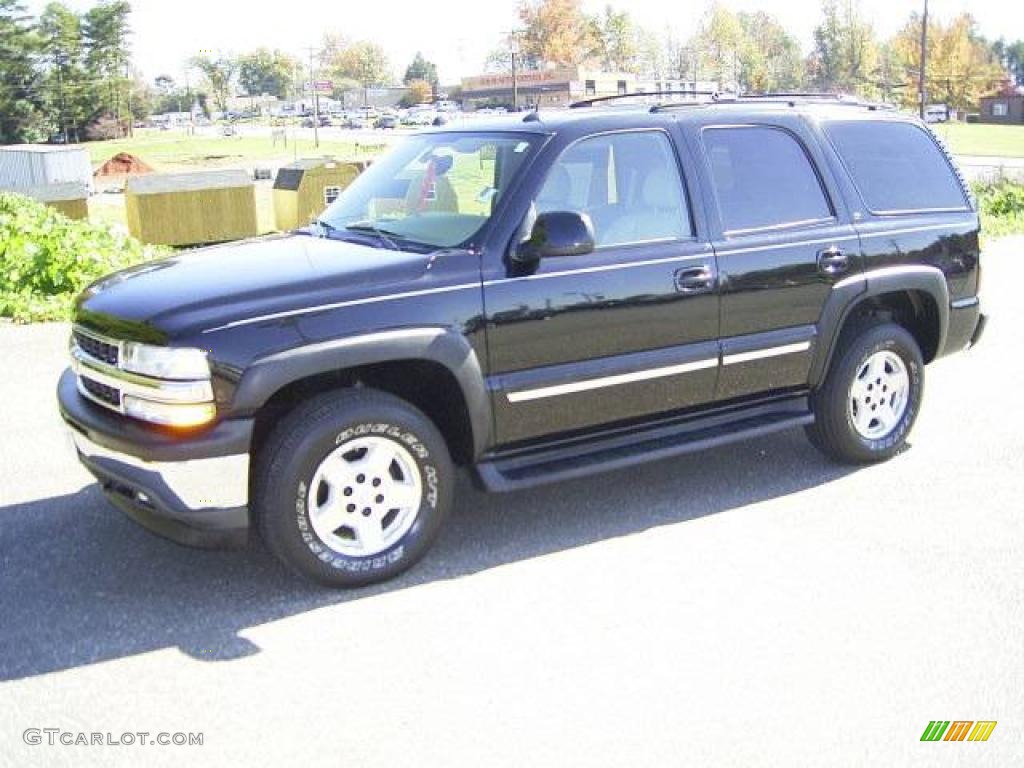 2005 Tahoe LT 4x4 - Black / Tan/Neutral photo #1