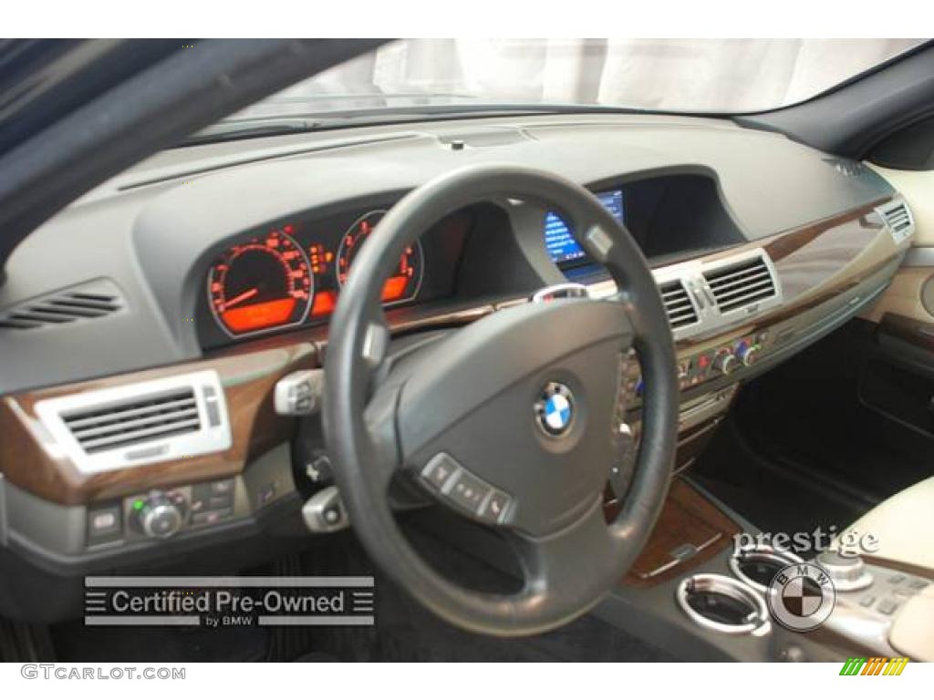 2007 7 Series 750i Sedan - Monaco Blue Metallic / Beige photo #4