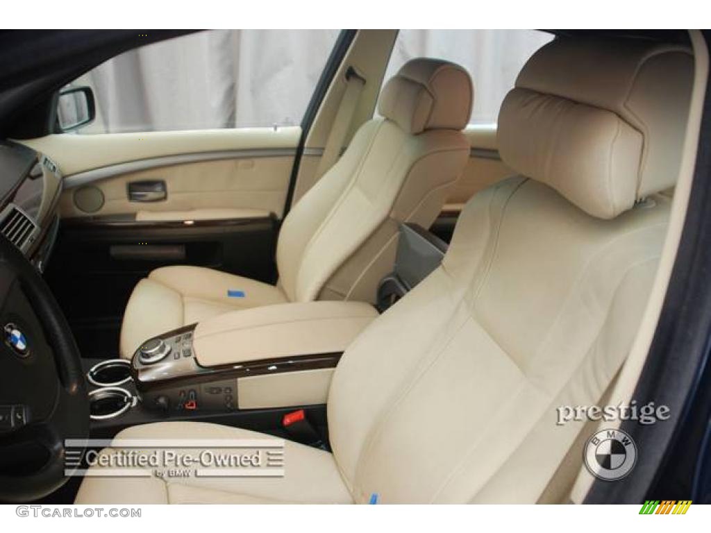 2007 7 Series 750i Sedan - Monaco Blue Metallic / Beige photo #5