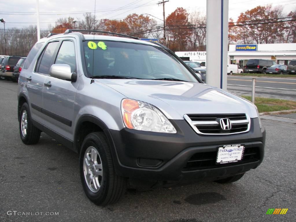 2004 CR-V EX 4WD - Satin Silver Metallic / Black photo #2