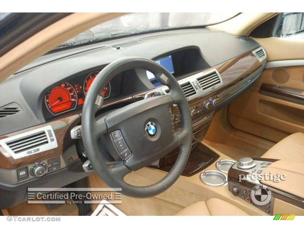 2007 7 Series 750i Sedan - Jet Black / Natural Brown photo #5