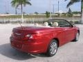 2008 Inferno Red Crystal Pearl Chrysler Sebring Limited Convertible  photo #20