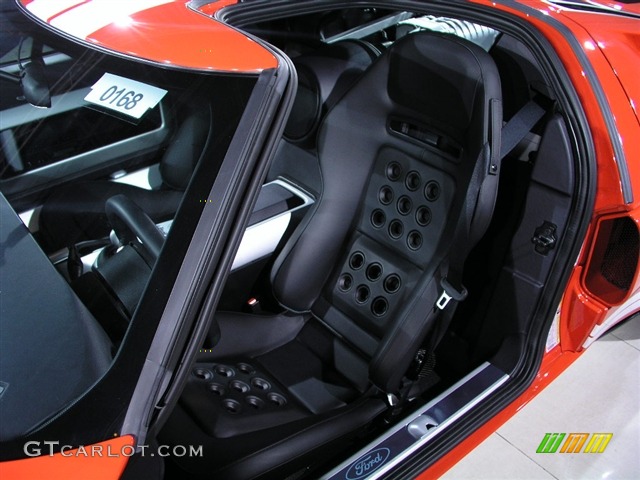Ebony Black Interior 2005 Ford GT Standard GT Model Photo #210437