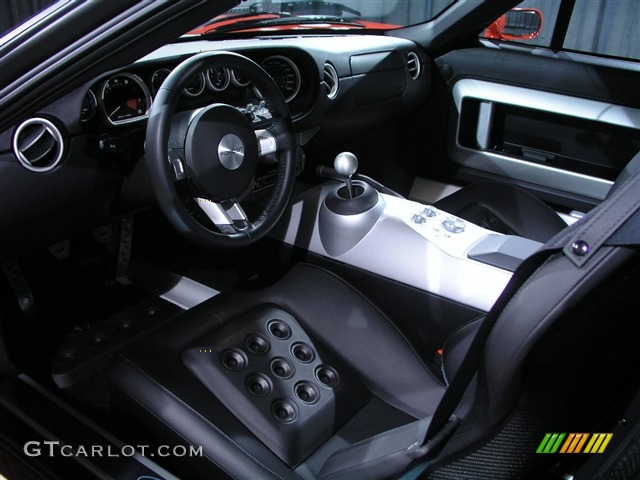 Ebony Black Interior 2005 Ford GT Standard GT Model Photo #210444
