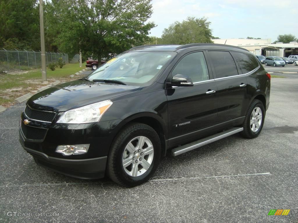 2009 Traverse LT - Black Granite Metallic / Dark Gray/Light Gray photo #1