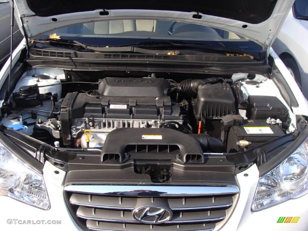 2009 Elantra GLS Sedan - Captiva White / Beige photo #24