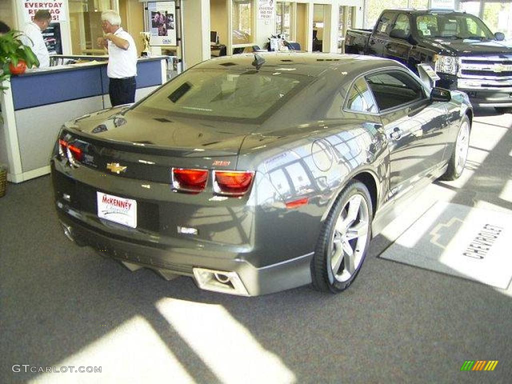 2010 Camaro SS/RS Coupe - Cyber Gray Metallic / Black photo #4