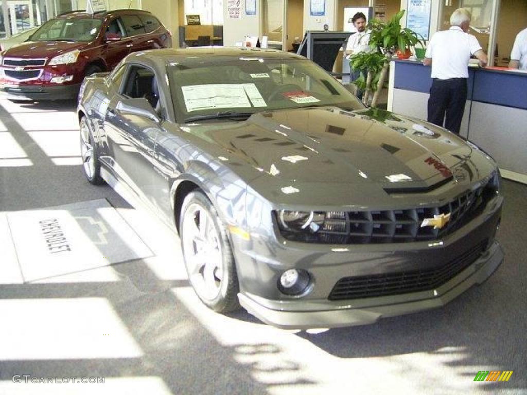 2010 Camaro SS/RS Coupe - Cyber Gray Metallic / Black photo #5