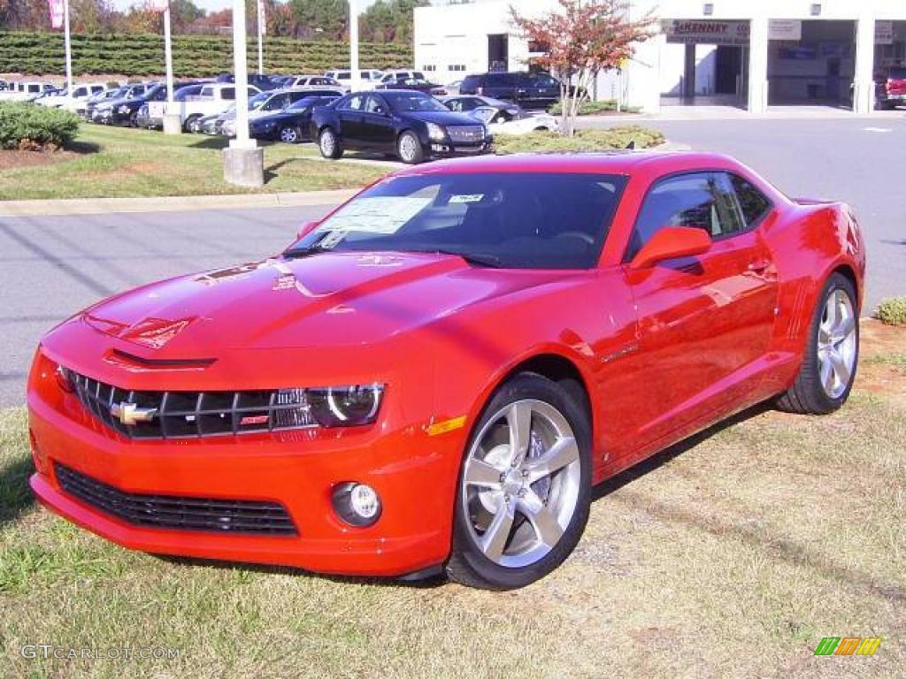 2010 Camaro SS/RS Coupe - Victory Red / Black photo #1