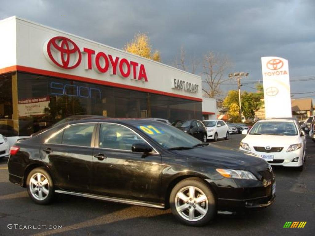 2007 Camry SE - Black / Dark Charcoal photo #1