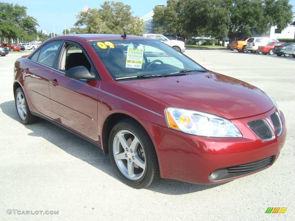 2009 G6 GT Sedan - Performance Red Metallic / Ebony photo #10