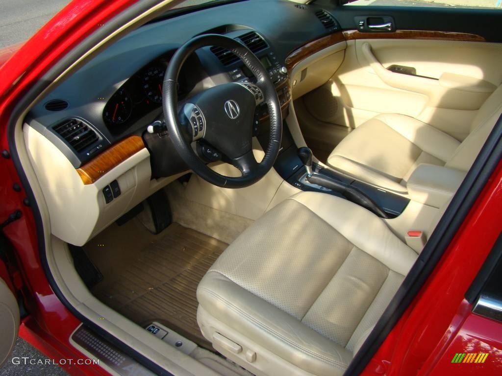 2008 TSX Sedan - Milano Red / Parchment photo #10