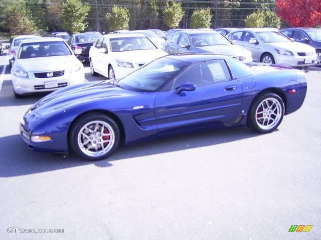 2004 Corvette Z06 - LeMans Blue Metallic / Black photo #1
