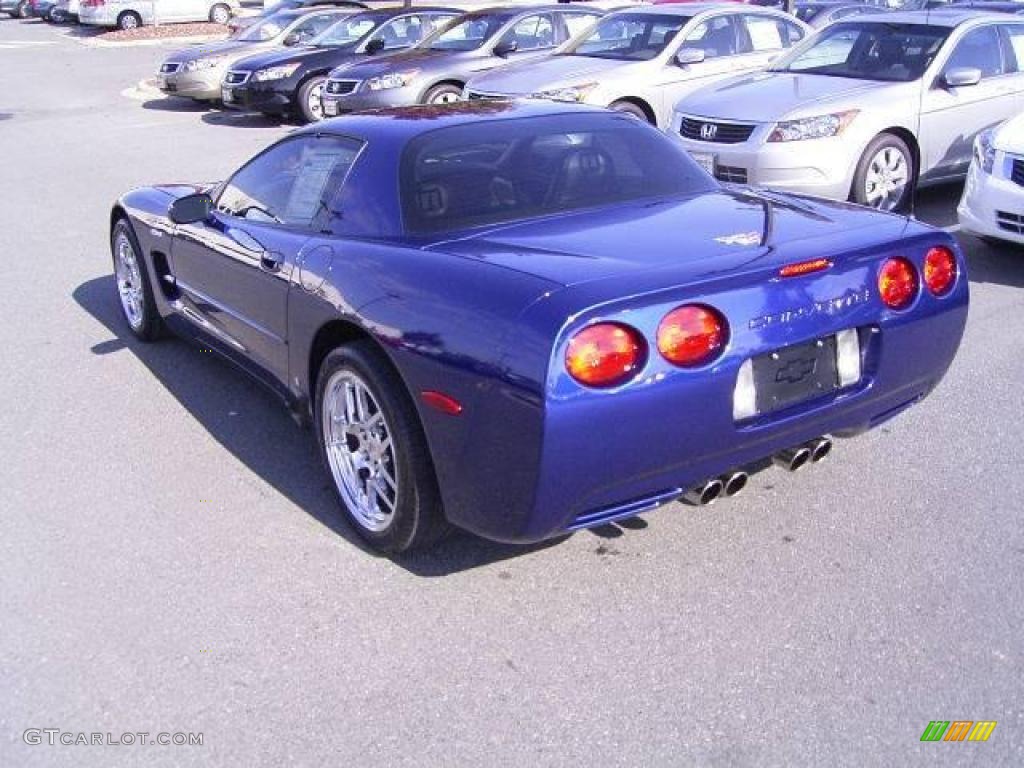 2004 Corvette Z06 - LeMans Blue Metallic / Black photo #2