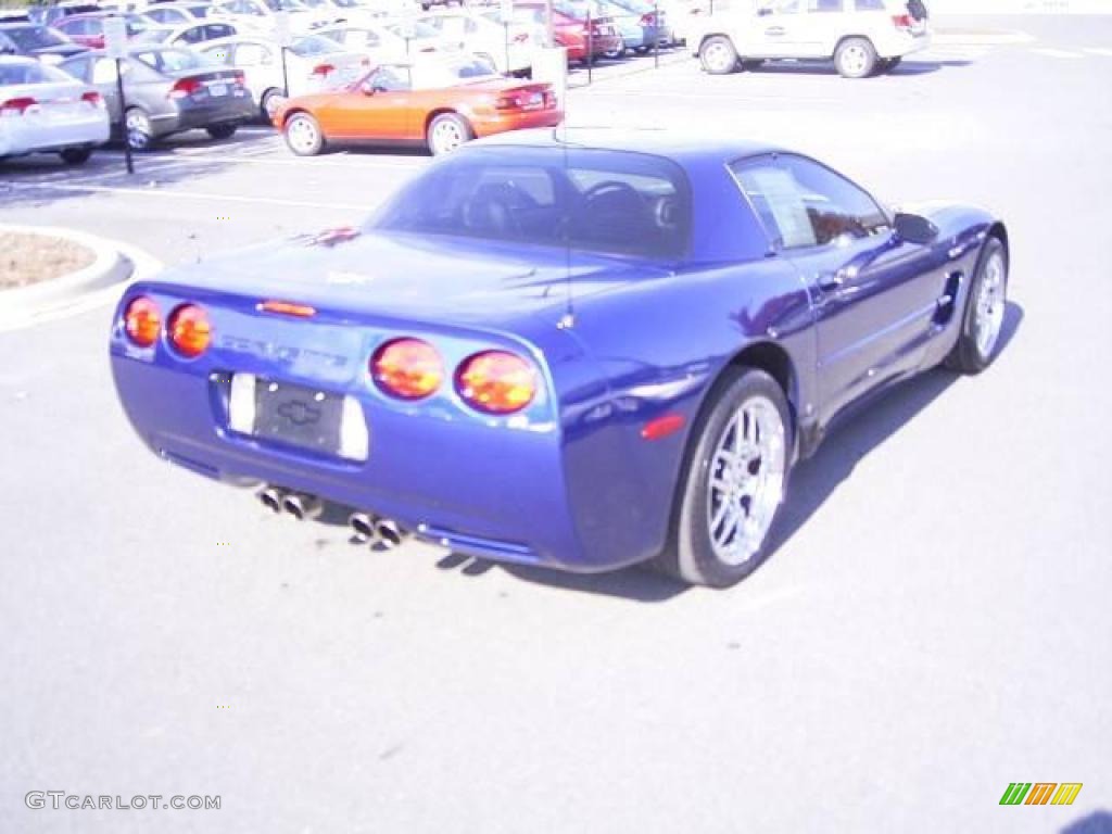 2004 Corvette Z06 - LeMans Blue Metallic / Black photo #4