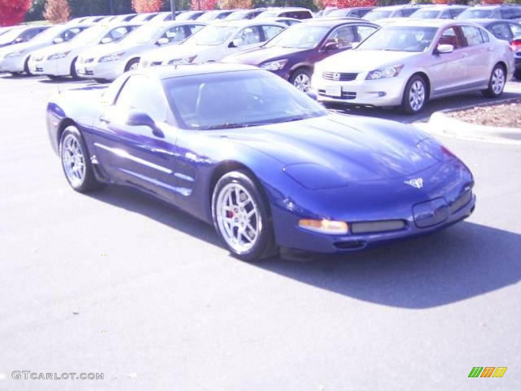 2004 Corvette Z06 - LeMans Blue Metallic / Black photo #5